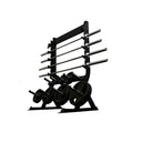 Gym Division Olympic Bar and Plate Storage