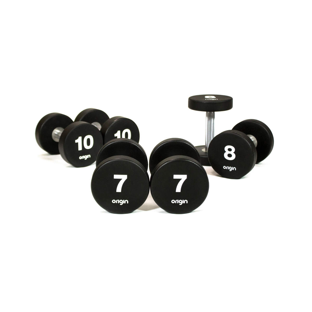 Origin Fitness Origin UD2 Urethane Dumbbell Sets Origin UD2 Urethane Dumbbell Sets - 12kg-20kg