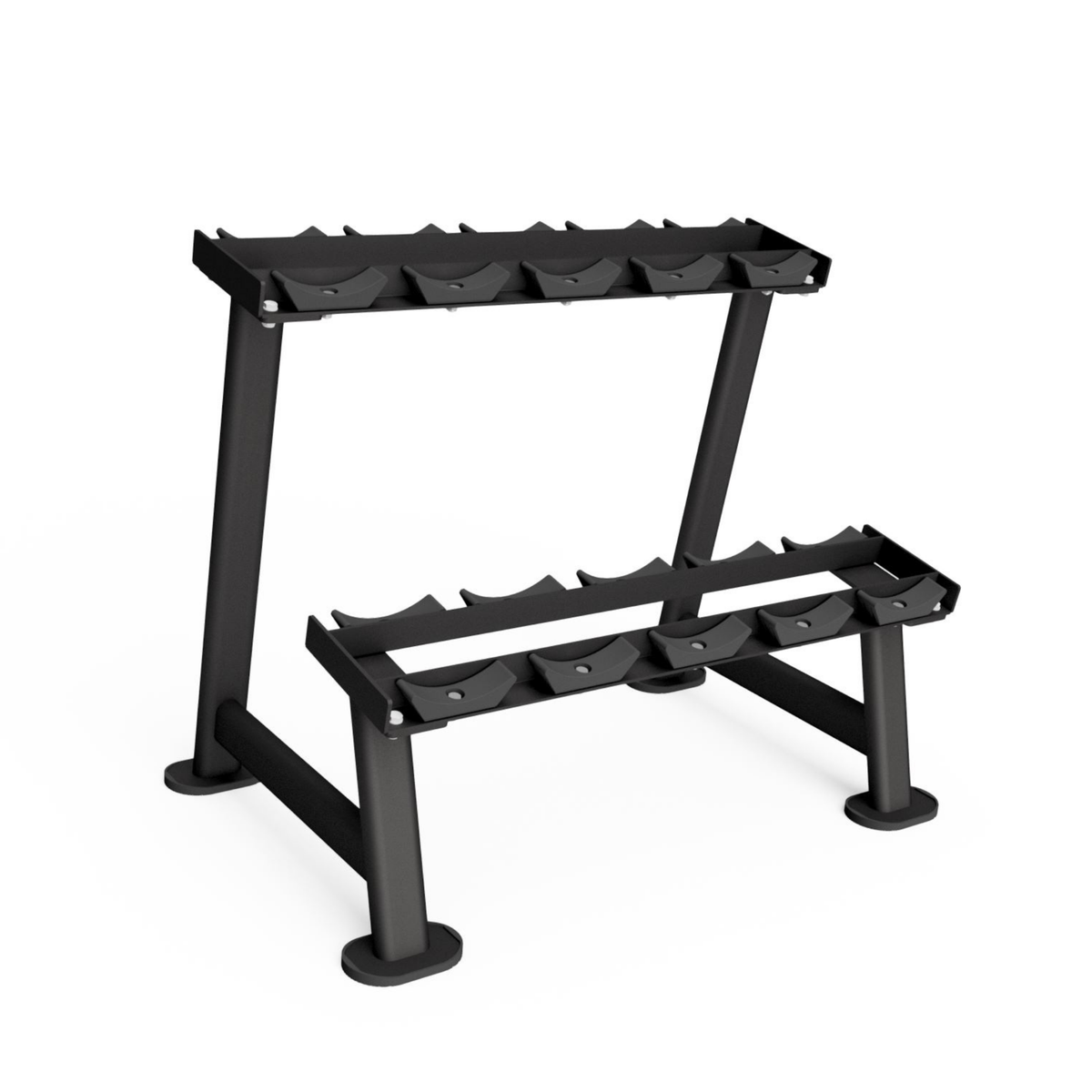 Origin Fitness Origin 5 Pair 2 Tier Dumbbell Rack Origin 5 Pair 2 Tier Dumbbell Rack