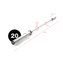 Gym Division 20kg Olympic Weightlifting Bar