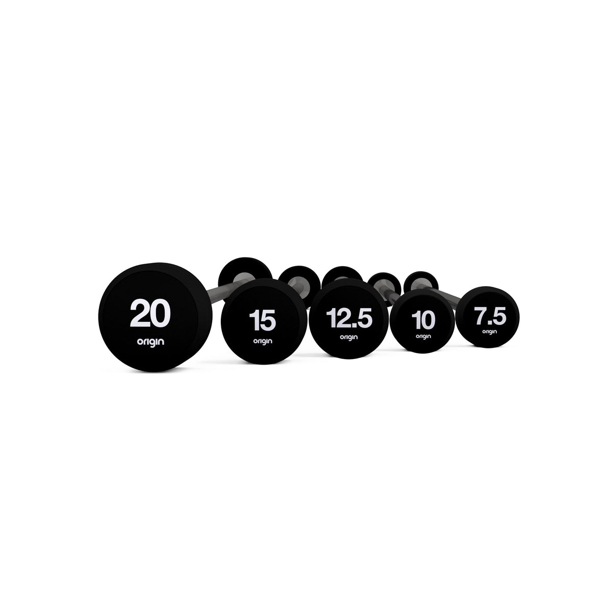Origin Fitness Origin RB3 Fixed Barbell Sets Origin RB3 Fixed Barbell Sets - Heavy Set
