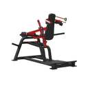 Red and black gym machine on a white background