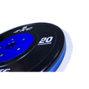 Blue and black weight plate with 'ZXC' and 'ZHANGKONG' branding on a white background