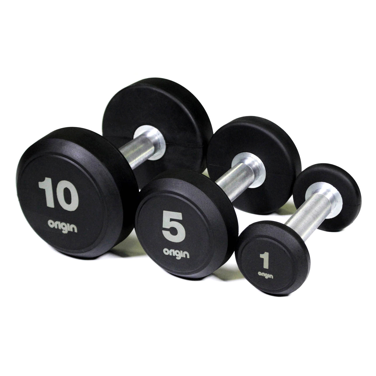 Origin Fitness Origin RD2 Rubber Dumbbell Sets Origin RD2 Rubber Dumbbell Sets - 52.5kg-60kg
