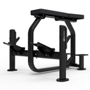 Black gym machine on a white background