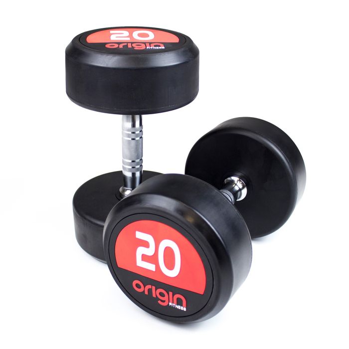 Pro Rubber Dumbbells Kg Origin Fitness