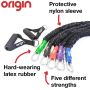 Origin Covered Resistance Tubes with Handles (Set of 5)