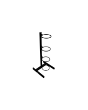Origin Single Sided Wall Ball Rack (holds 4)