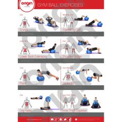 Origin Gym Ball Exercise Poster