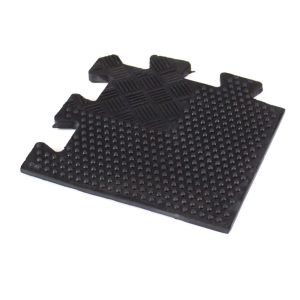 Origin 10mm Rubber Interlocking Gym Corner Floor Tile
