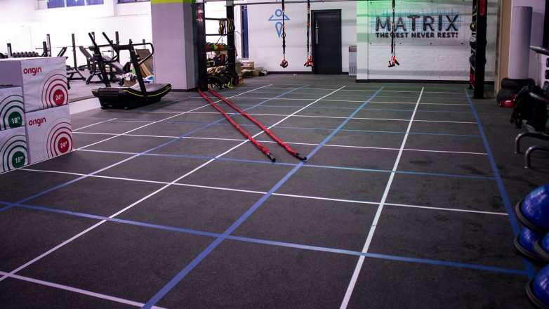 safety zone gym floor markings