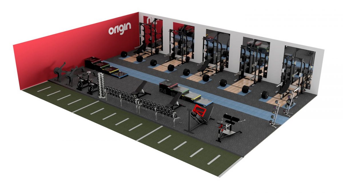 mock up of gym