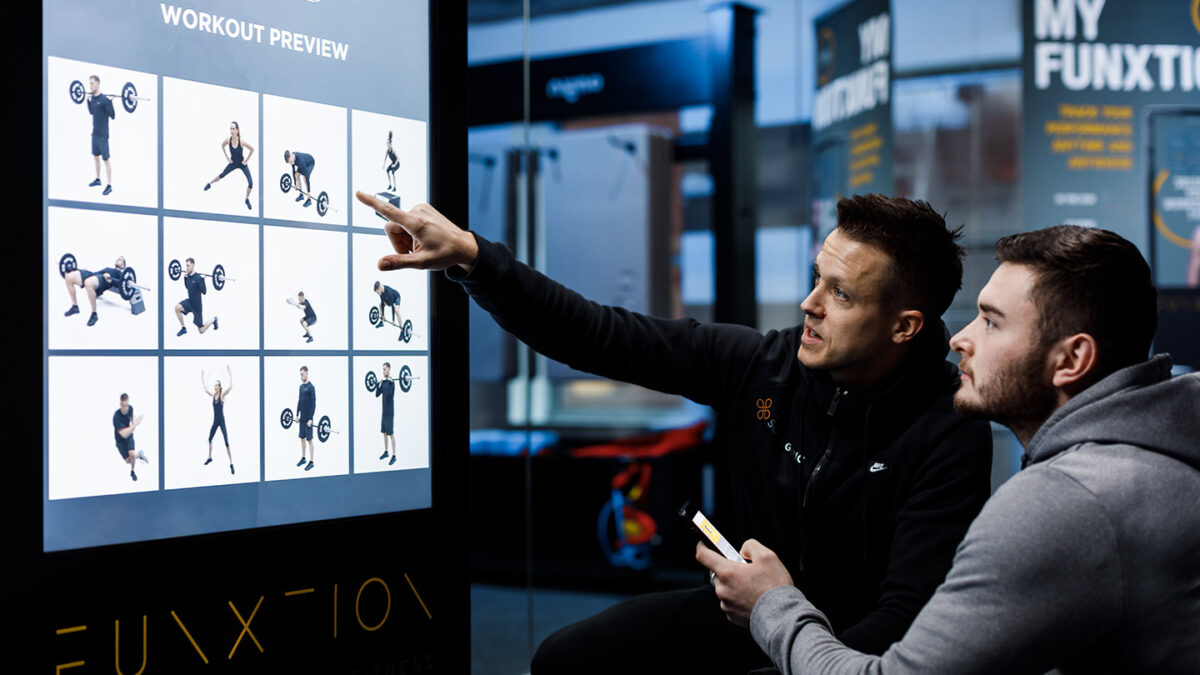 Virtual fitness touchscreen technology