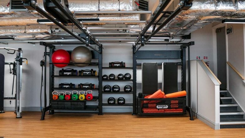 storage rig in staff gym