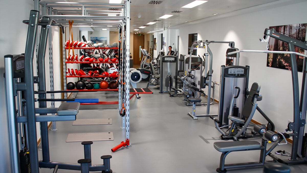 Large office gym at Scottish Power 