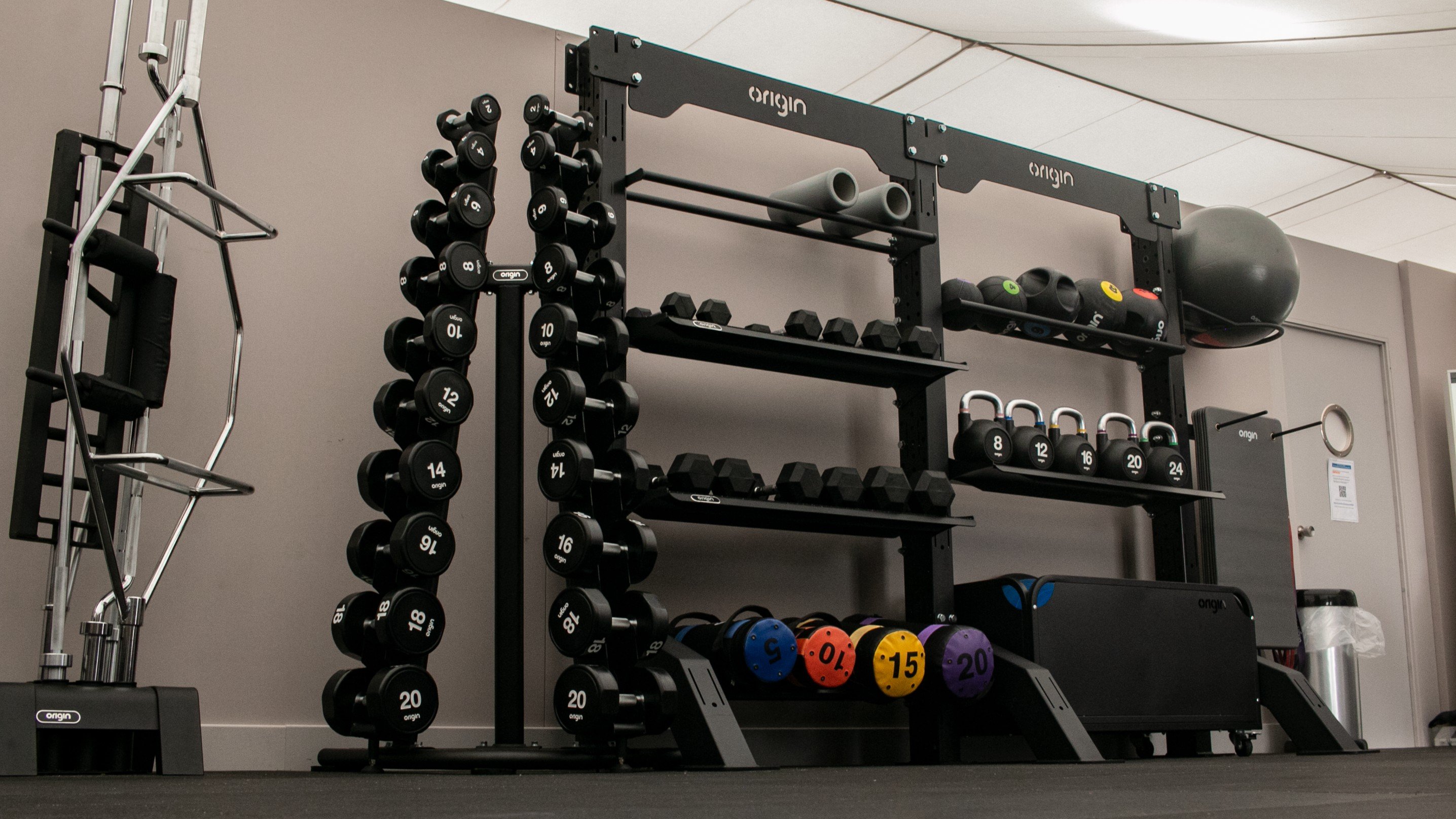 Gym weights shelf sale