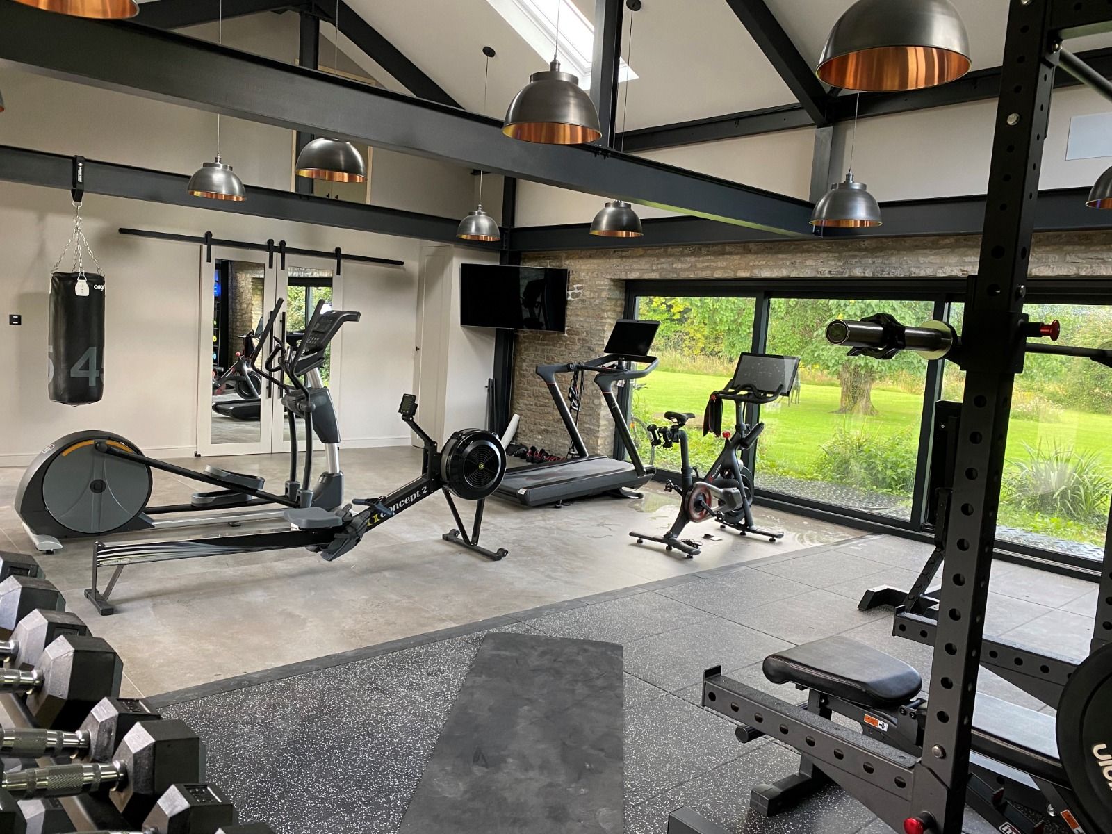 home gym flooring example